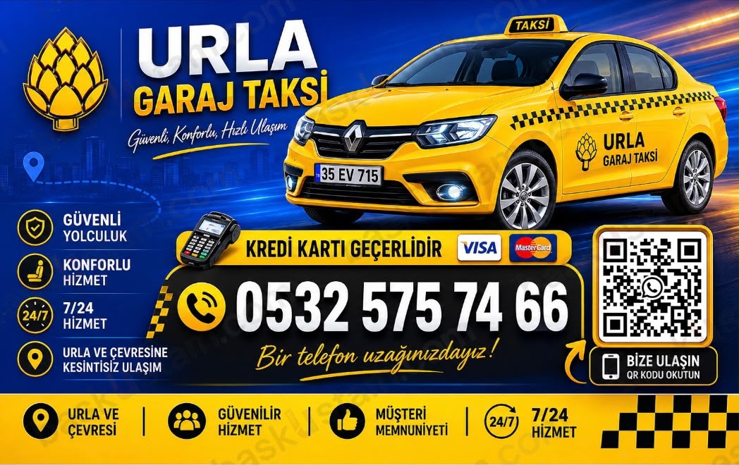 Urla Garaj Taksi kartvizit